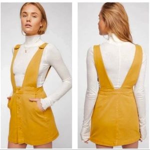 Free People / WE THE FREE 🌸 NEW - Dress - Mallory Jumper Mustard Yellow, Size 2